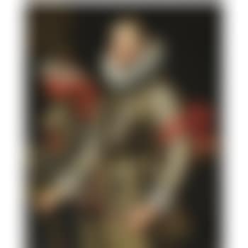 Portrait Of General Ambrogio Spinola (1569-1630), Standing Half-length, Wearing A Gold Embroidered Doublet, With A Breastplate And The Order Of The Golden Fleece, Next To A Helmet (preview)