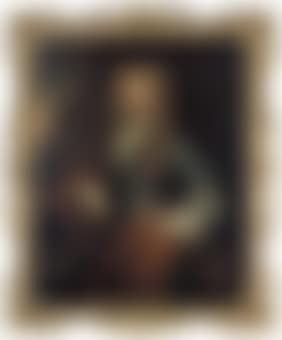 Portrait of William Clayton, 1st Baron Sundon of Ardagh (1671-1752), three-quarter-length, in a blue coat and rust wrap, his right arm resting on a plinth, a landscape beyond (preview)