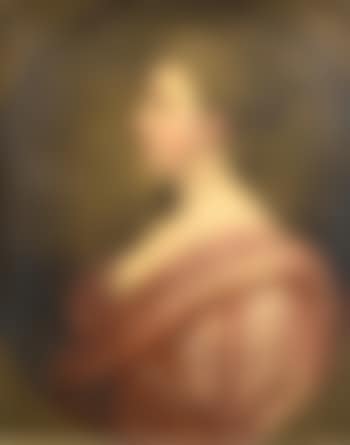 Portrait of a lady in profile, said to be Mary Buckeridge, bust-length, in crimson robes (preview)