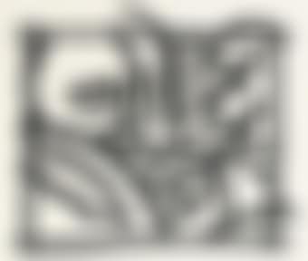 Study for Bedroom Blonde with Lavender Wallpaper (Black) (preview)