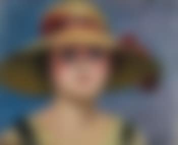 Portrait de jeune fille au chapeau (preview)