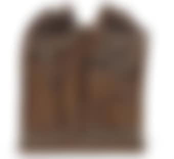 A Carved Oak Sculpture, representing two grieving couples, one couple carrying a child (preview)