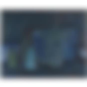 Blue Pot And Three Pears (preview)