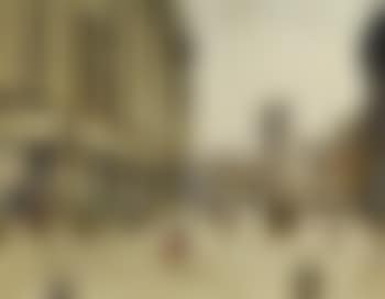 Manchester street scene with figures, horses and carts (preview)