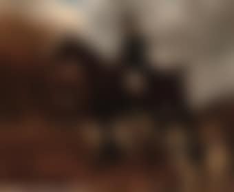 Portrait of Mr Thomas Osborn Springfield, Huntsman to the Dunston Harriers, on his favourite Hunter, Mangreen (preview)