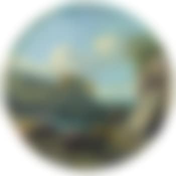 Paysage Fluvial De La Campagne Italienne Avec Des Paysans Sur Un Chemin (preview)