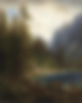 Paysage de montagne avec lac (preview)