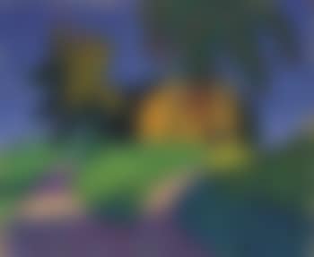 Gelbes Haus mit Apfelbaum (recto); Landschaft (verso) (preview)