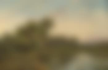A young girl on a country path before a cottage; and A figure before a pool, a cottage beyond (preview)