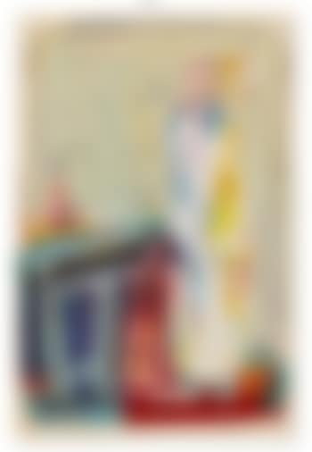 Figure in an Interior. Female Profile. Blue Figure (preview)