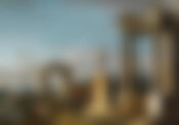 An Italianate landscape with a traveller on horseback before the ruins of a temple (preview)