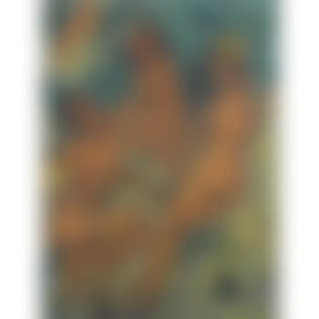 Gruppe Badender am Strand (Group of bathers on the beach) (preview)