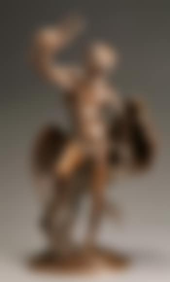 Young faun with heron (preview)