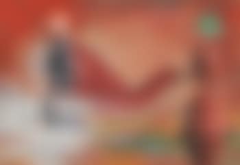 Composition sur fond brun orangé (preview)
