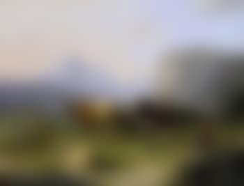 An Alpine shepherd amongst his herd, with a cow and steer (preview)