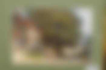 Village of Ellerby showing the artist's house, pub and school (preview)