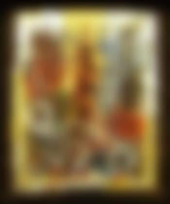 Composition sur fond or et argent (preview)