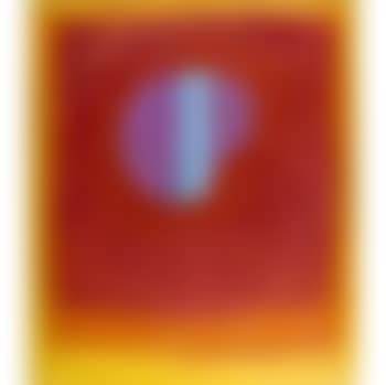 Untitled with purple and blue circle in red, orange and yellow (preview)