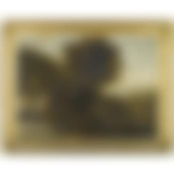 An Extensive Landscape With An Artist Sketching By A Waterfall (preview)