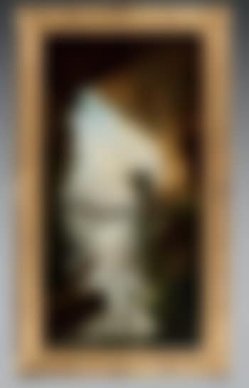Groupe de personnages devant une cascade vue depuis une grotte (preview)