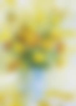 Fleurs dans un vase bleu (Flowers in blue vase) (preview)