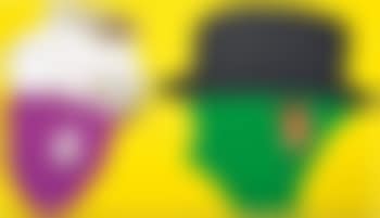 Two Profiles, One with Nose and Turban, One with Ear and Hat (preview)