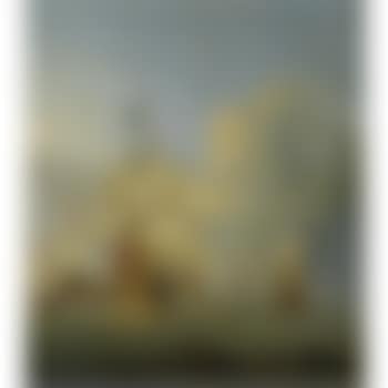 British Men Of War At Anchor With The Royal George Firing A Salute (preview)