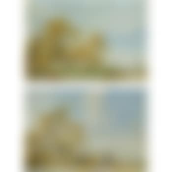 A Summer Landscape With Cattle. A Summer Landscape With Figures On A Bridge (preview)