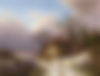 Winterlandschaft mit Reisigsammler und Schlittschuhlaufern (preview)