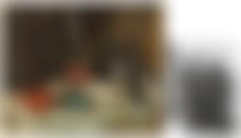 Nature morte au verre de vin et a la lampe a huile (preview)