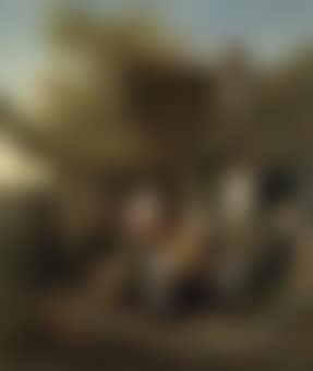 A peasant family outside a cottage (preview)