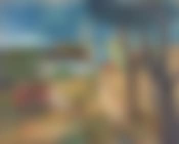Village landscape with carriage (preview)