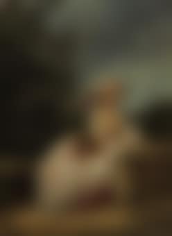 A lady seated in a garden with music (preview)