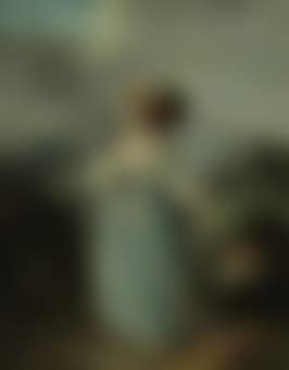 A lady with her dog in a garden (preview)