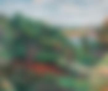 Sudliche Landschaft mit Baumen und Fluss (preview)