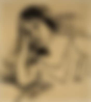 Frau mit aufgestutztem kopf (Lotte Pechstein) (preview)