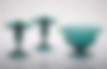 Bowl and a pair of Candleholders, model no. 2358 (preview)