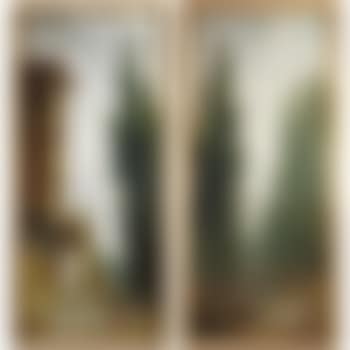 Laundry Maids Outside A Classical Villa And Elegant Couple On A Seesaw: A Pair (preview)
