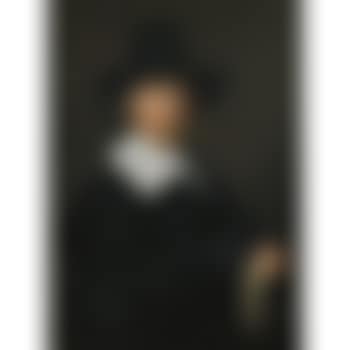 Portrait Of A Man, Half-length, In Black, Wearing A Hat And Holding A Pair Of Gloves (preview)