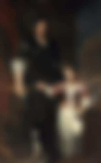 Ritratto di gentildonna con figlia e cagnolino (preview)