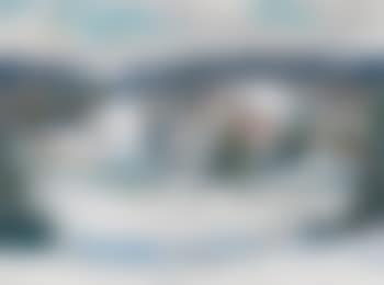 Village landscape in winter (preview)