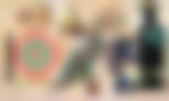 Natura morta con bottiglie e bersaglio (preview)