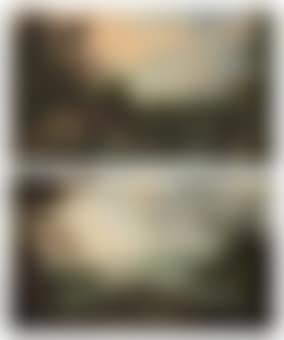 A rural landscape with capricci, figures, and a herd; and A rural landscape with capricci, figures, and a herd (preview)