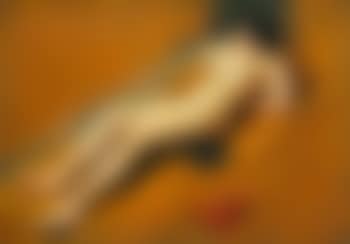 Liegender Frauenakt mit roten Schuhen (preview)