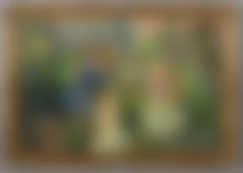 Children playing among flowers (preview)