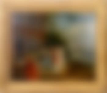 A fashionable couple at a fruit seller's in a river landscape (preview)