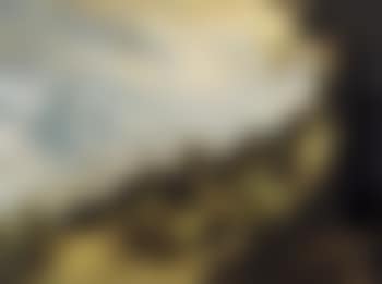 Rocky landscape with a town near a river (preview)