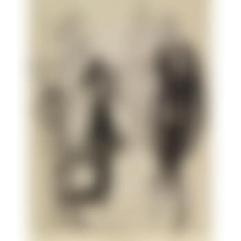 A Group Of Fashion And Costume Designs: 5 Drawings (preview)