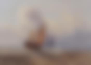 Sailing barge and naval frigate in a stiff breeze (preview)