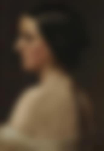 Porträtstudie einer jungen Dame im Profil nach links (preview)